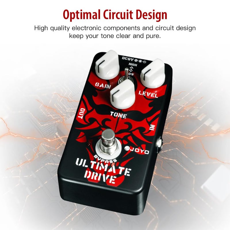 JOYO Overdrive Distortion Pedal Rich Bordering-on-Distortion Overdrive for Electric Guitar Effect - Bypass (Ultimate Drive JF-02) - Image 3